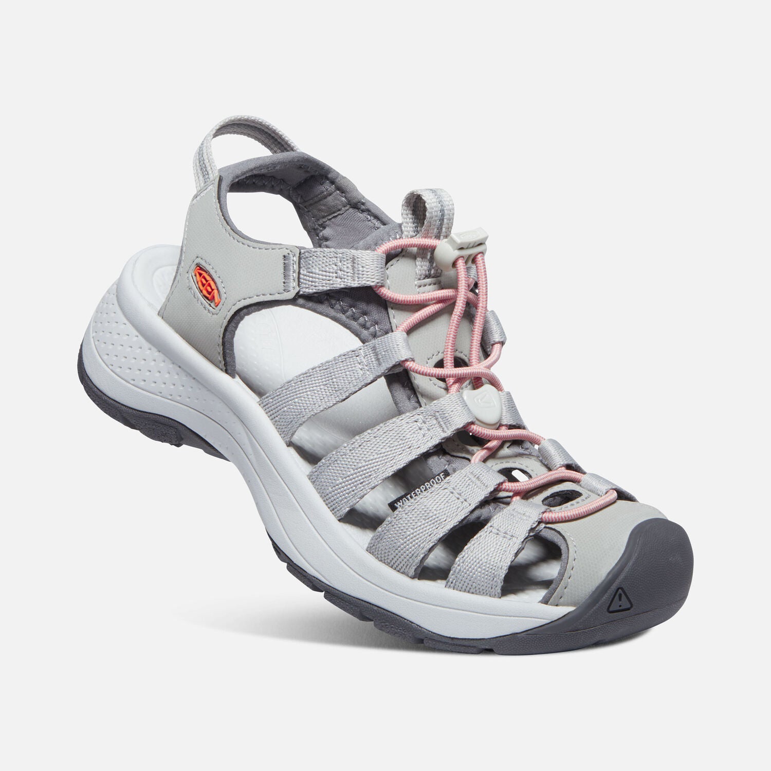 KEEN Women's Astoria West Sandal - Grey/Coral