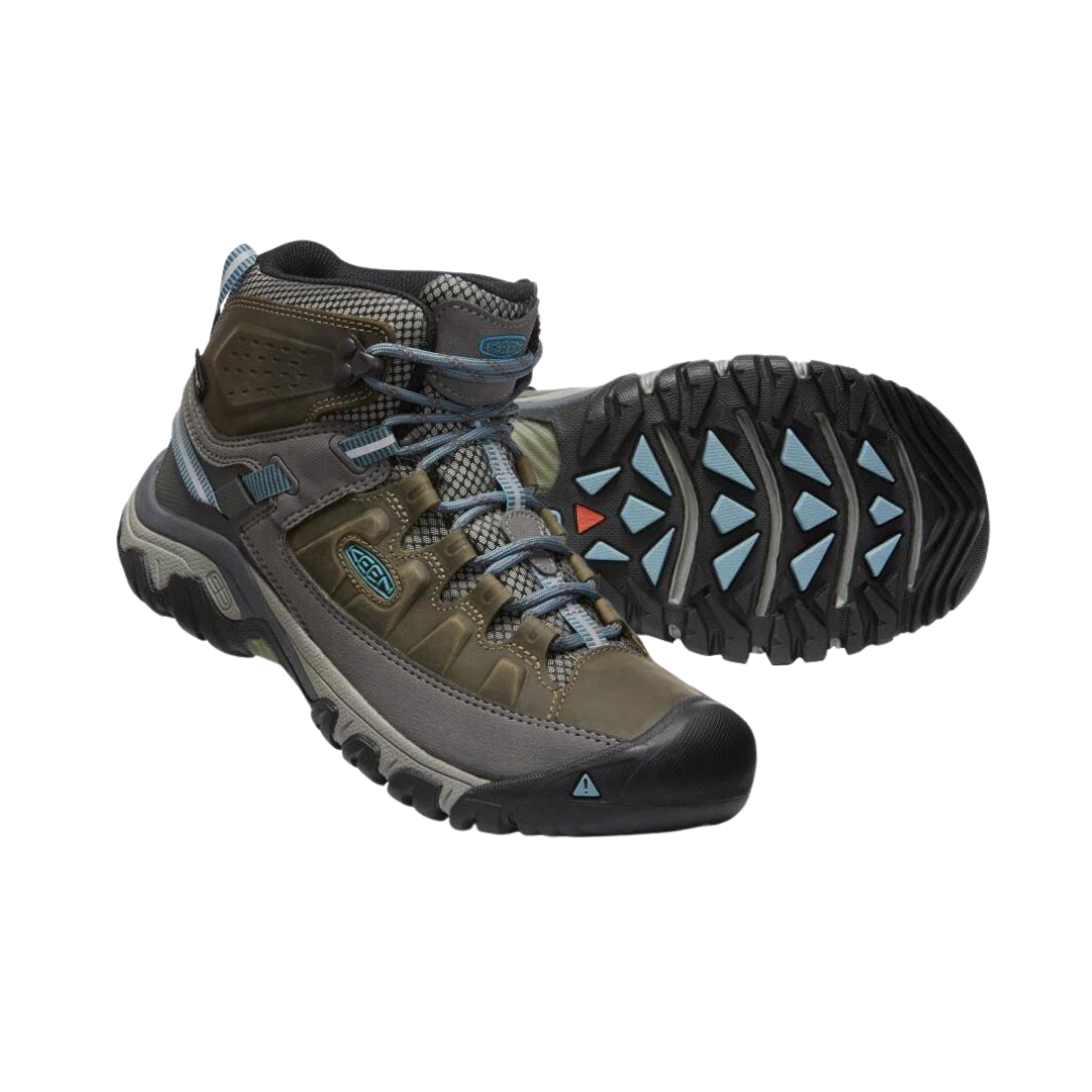 KEEN Women's Targhee III Mid Waterproof  - Magnet/Atlantic Blue