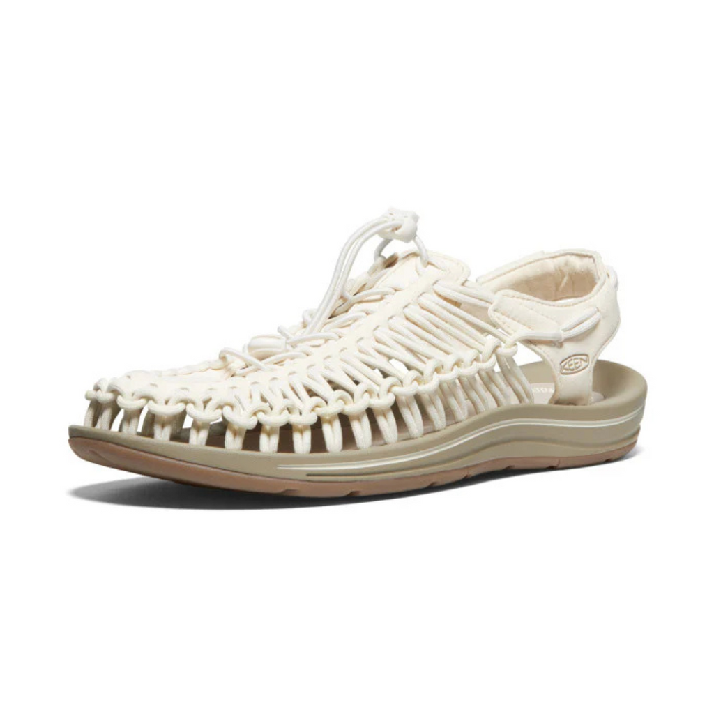 KEEN Men's Uneek Comfort Sandal - White Cap/Cornstalk