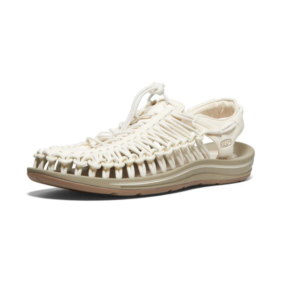 KEEN Men's Uneek Comfort Sandal - White Cap/Cornstalk