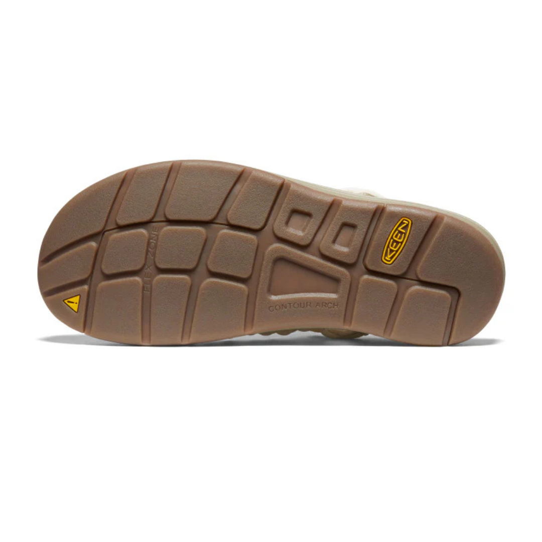 KEEN Men's Uneek Comfort Sandal - White Cap/Cornstalk