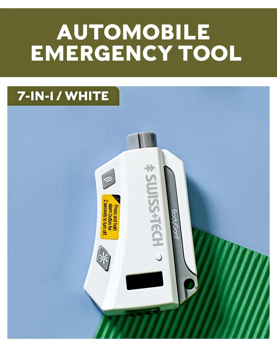 SWISS TECH Auto Emergency Escape Tool 7 in 1 Glass Breaker Seat ET3001