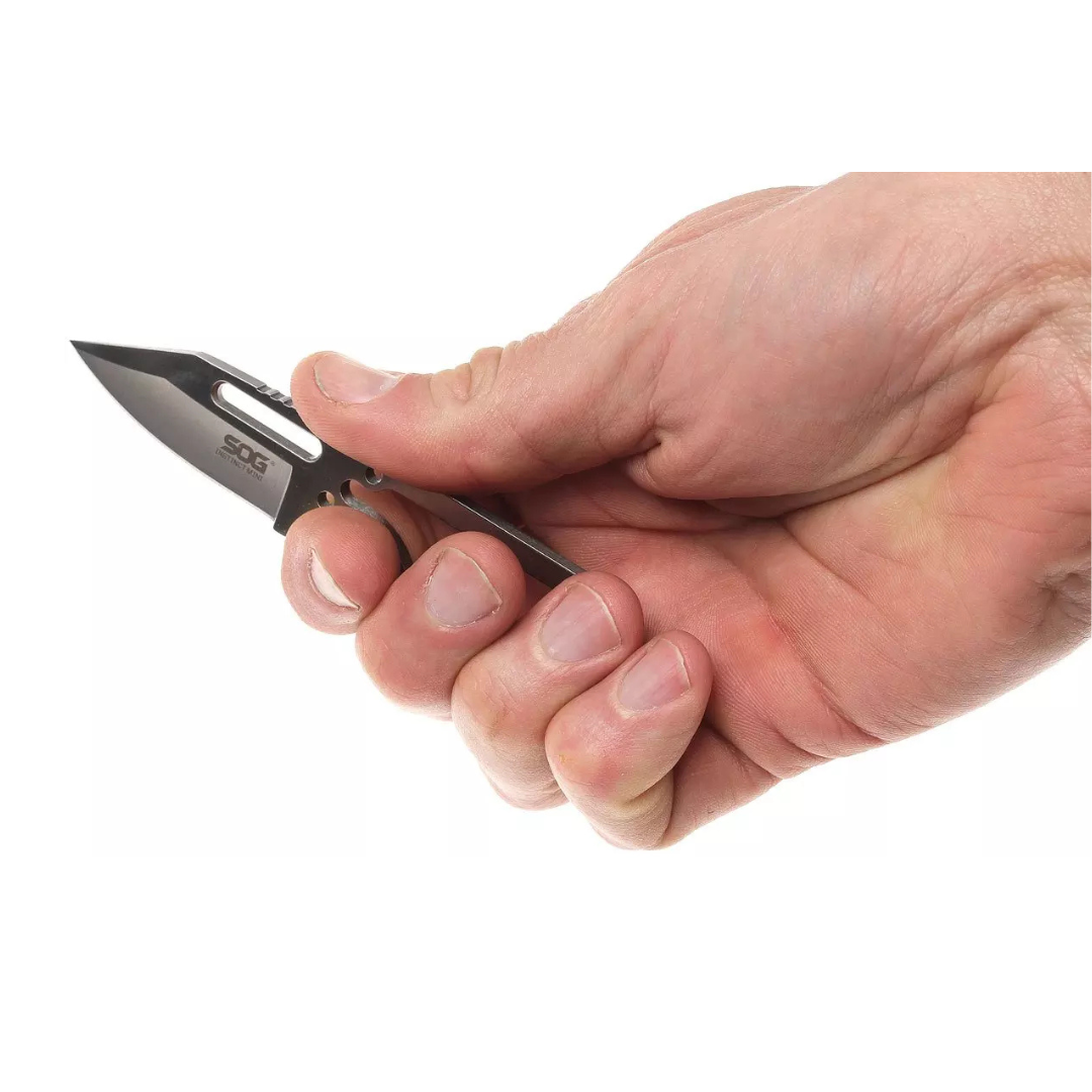 SOG Instinct Mini Neck Knife – Silver
