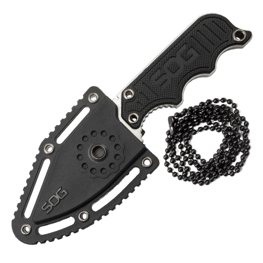 SOG Instinct Mini Neck Knife – Black Handle