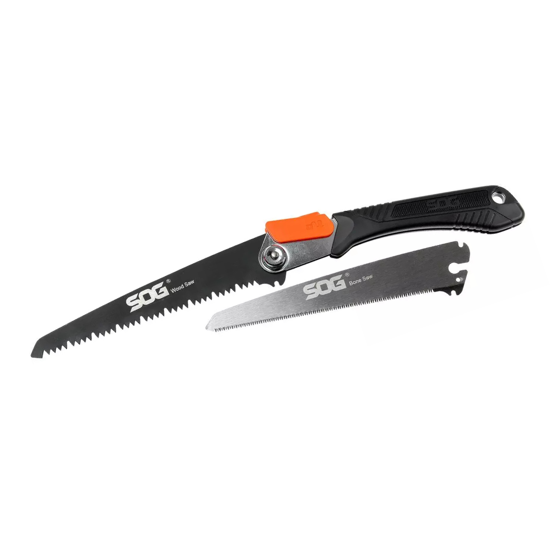 SOG Folding Saw Black Stainless Steel Wood & Bone