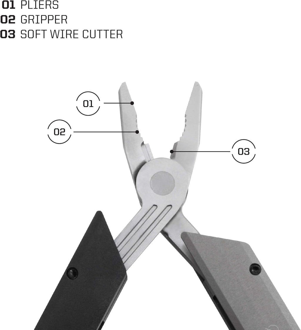 SOG Baton Q4 Black Hex Driver Multi Tool Kit Pocket Knife