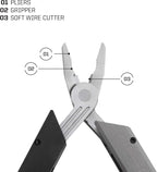 SOG Baton Q4 Black Hex Driver Multi Tool Kit Pocket Knife