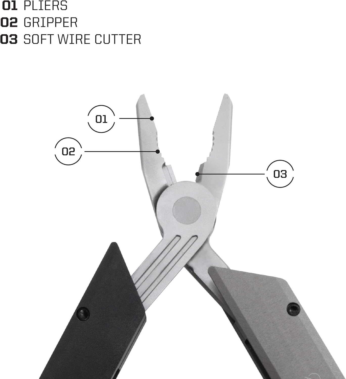 SOG Baton Q4 Black Hex Driver Multi Tool Kit Pocket Knife