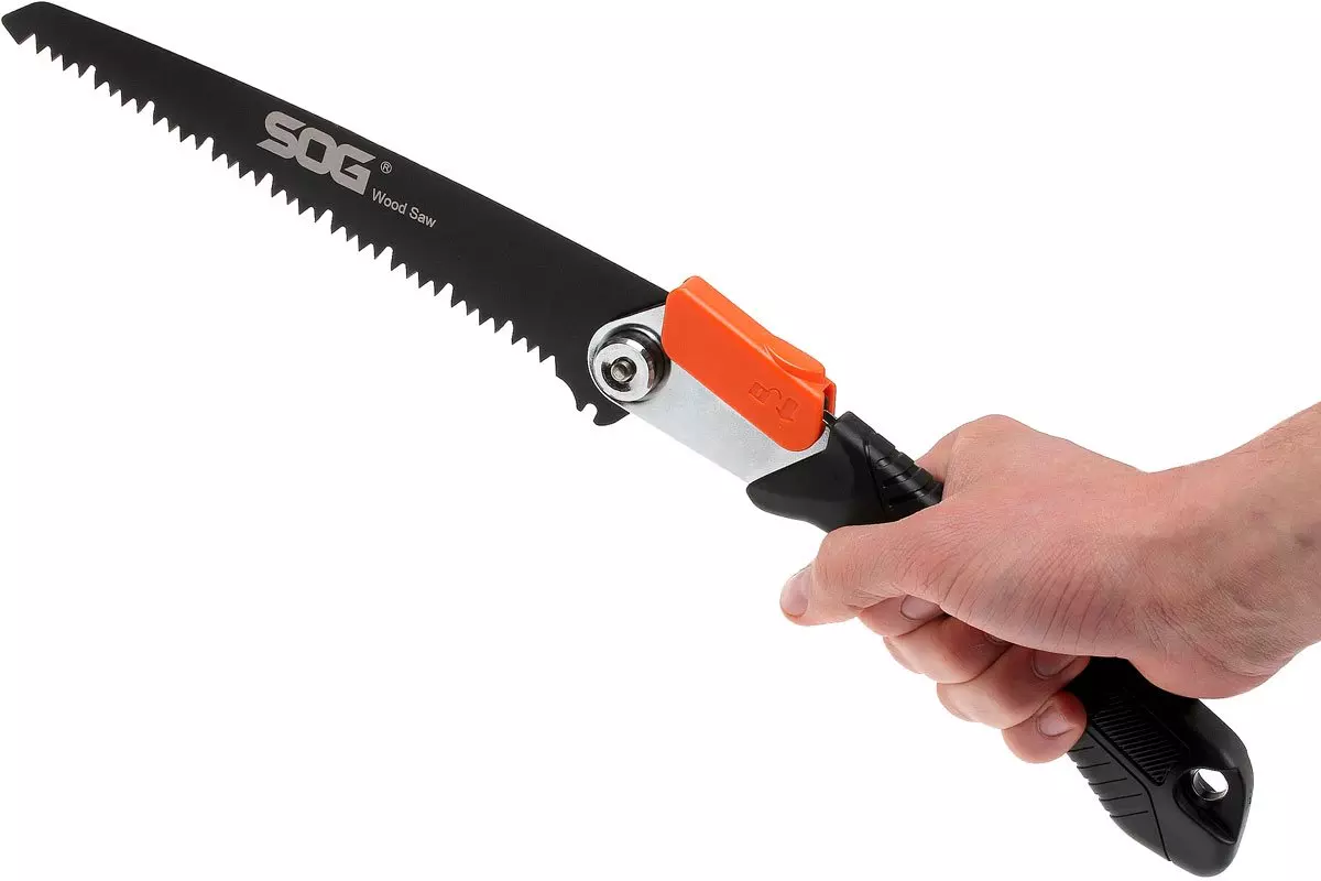 SOG Folding Saw Black Stainless Steel Wood & Bone