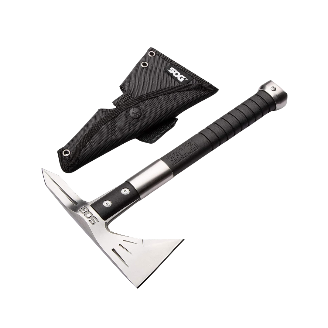 SOG Voodoo Hawk Mini Silver Survival Tactical Axe