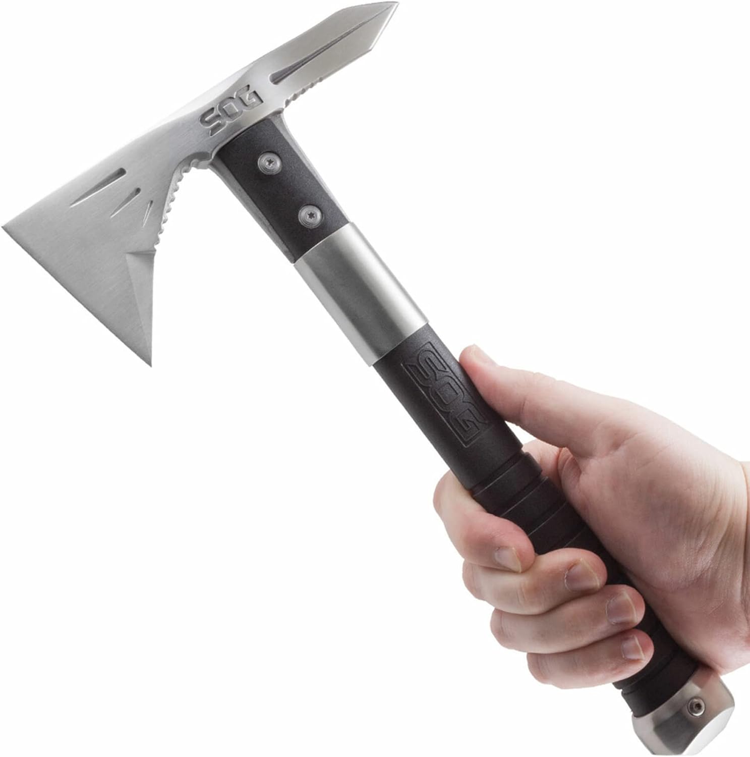 SOG Voodoo Hawk Mini Silver Survival Tactical Axe
