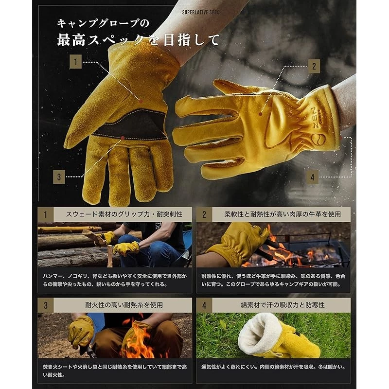 ZEN CAMPS Heat Resistant Gloves