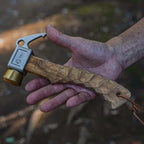 ZEN CAMPS Olive Wood Peg Hammer with Bag
