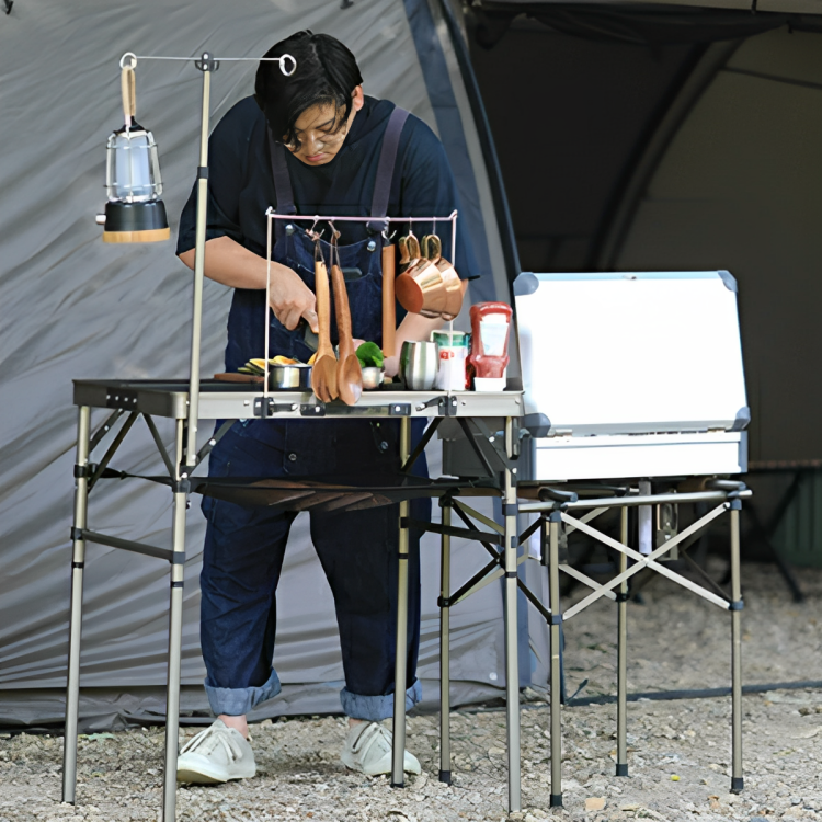 QUICKCAMP Folding Full Mesh Kitchen Table QC-MKT