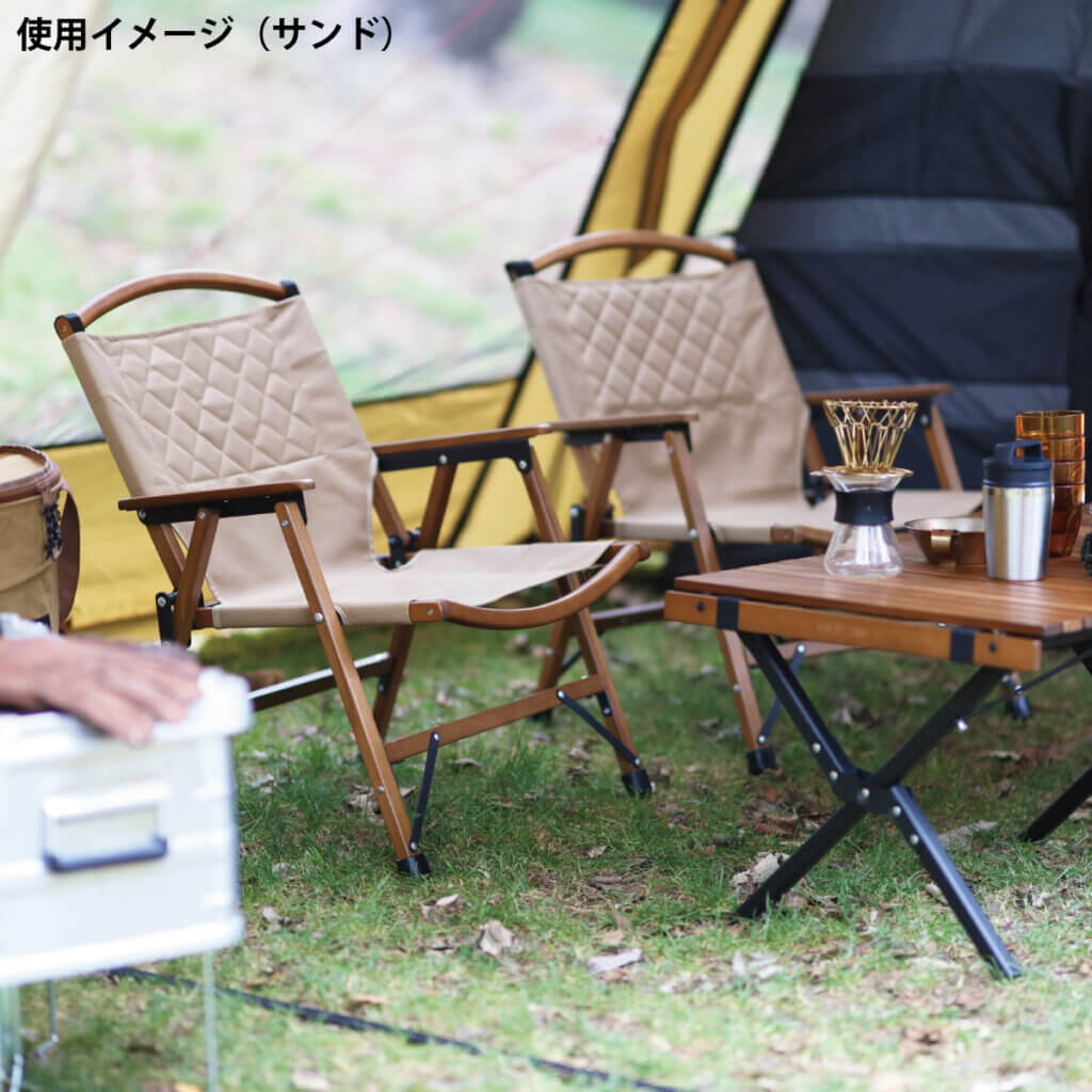 QUICKCAMP  Single Seat Wood Low Chair QC-WLC