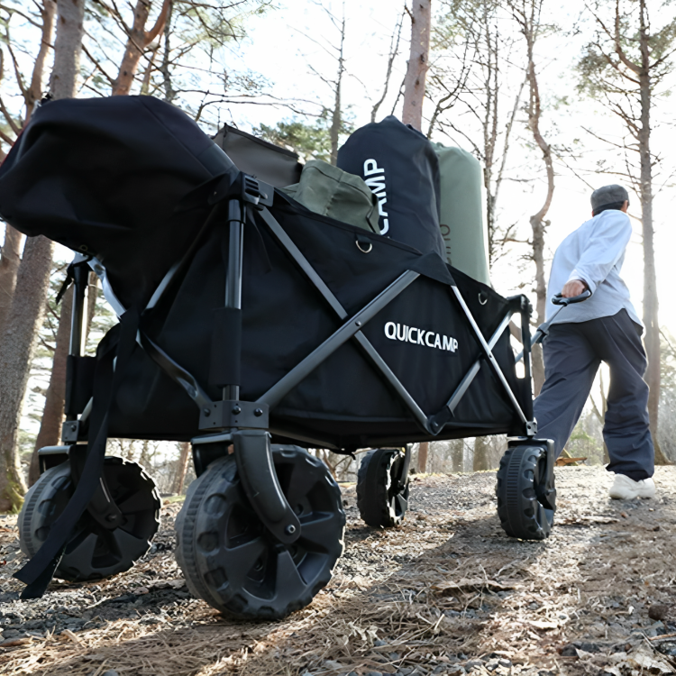 QUICKCAMP Wide Wheel Outdoor Wagon Trolley 120L QC-CW90