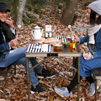 QUICKCAMP Vintage Three Folding Mini Table (90x40cm) QC-3FT90V