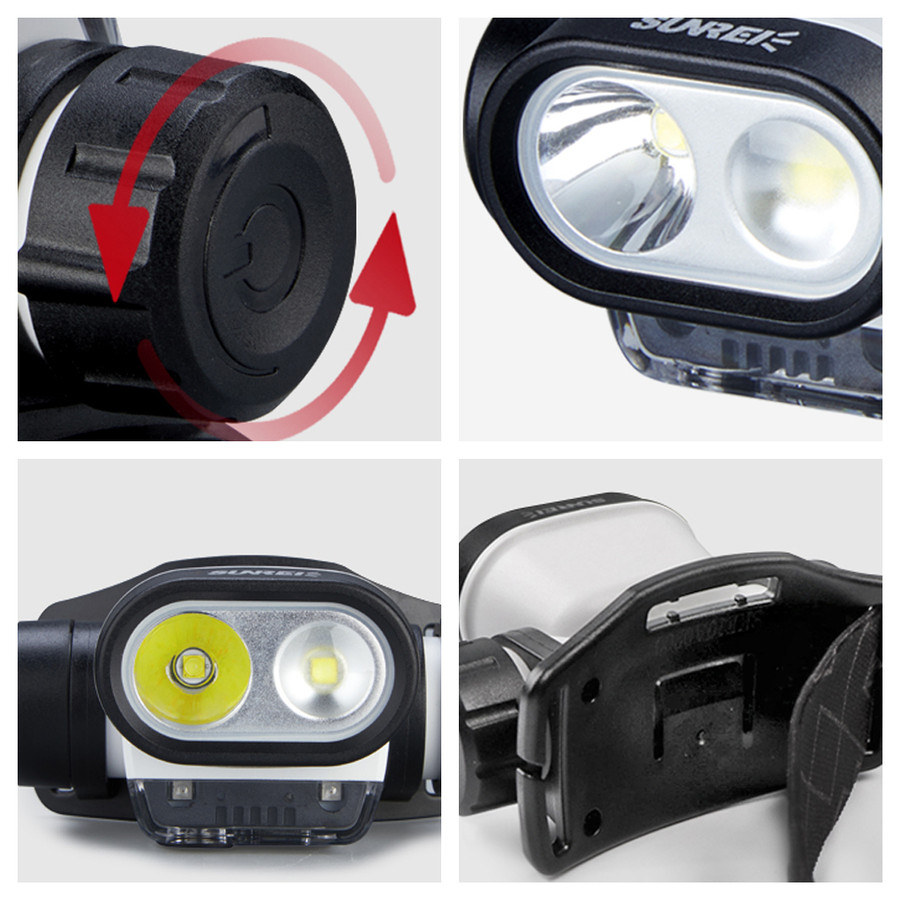 SUNREI Muye 3 Motion Sensor Rechargeable Headlamp – 570 Lumens