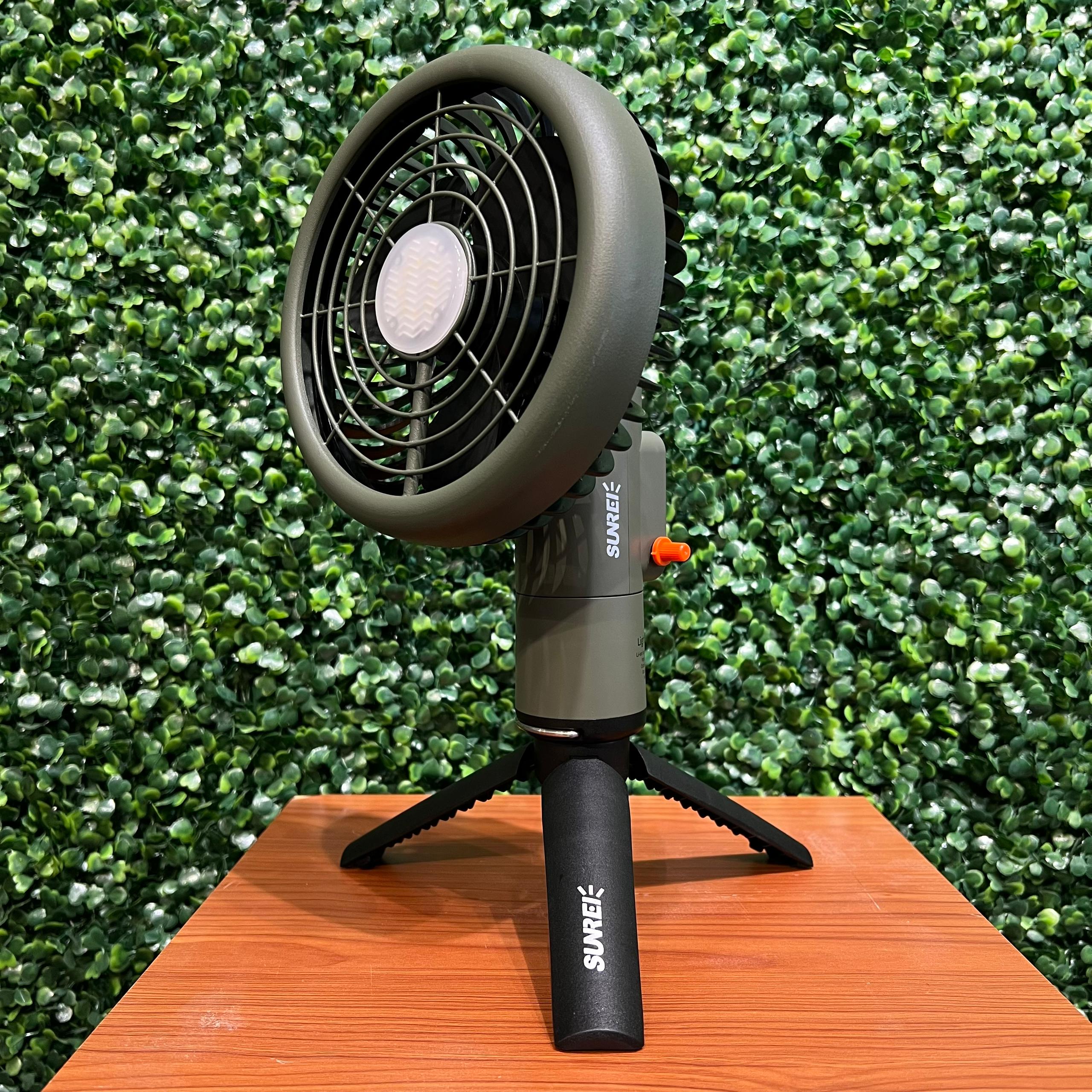 SUNREI Light Fan Mini Multi-Functional Portable Lantern & Fan – 260 Lumens