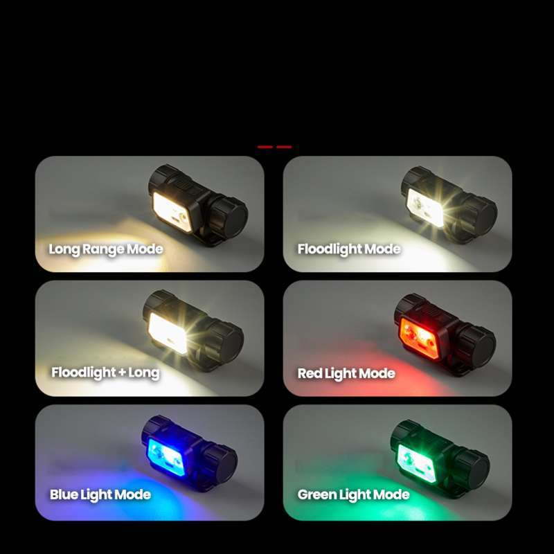 SUNREI Muye 650 Sensor Multi-Light Color Rechargeable Headlamp – 650 Lumens