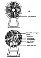 SUNREI Light Fan 2 Multi-Functional Portable Lantern & Fan – 500 Lumens
