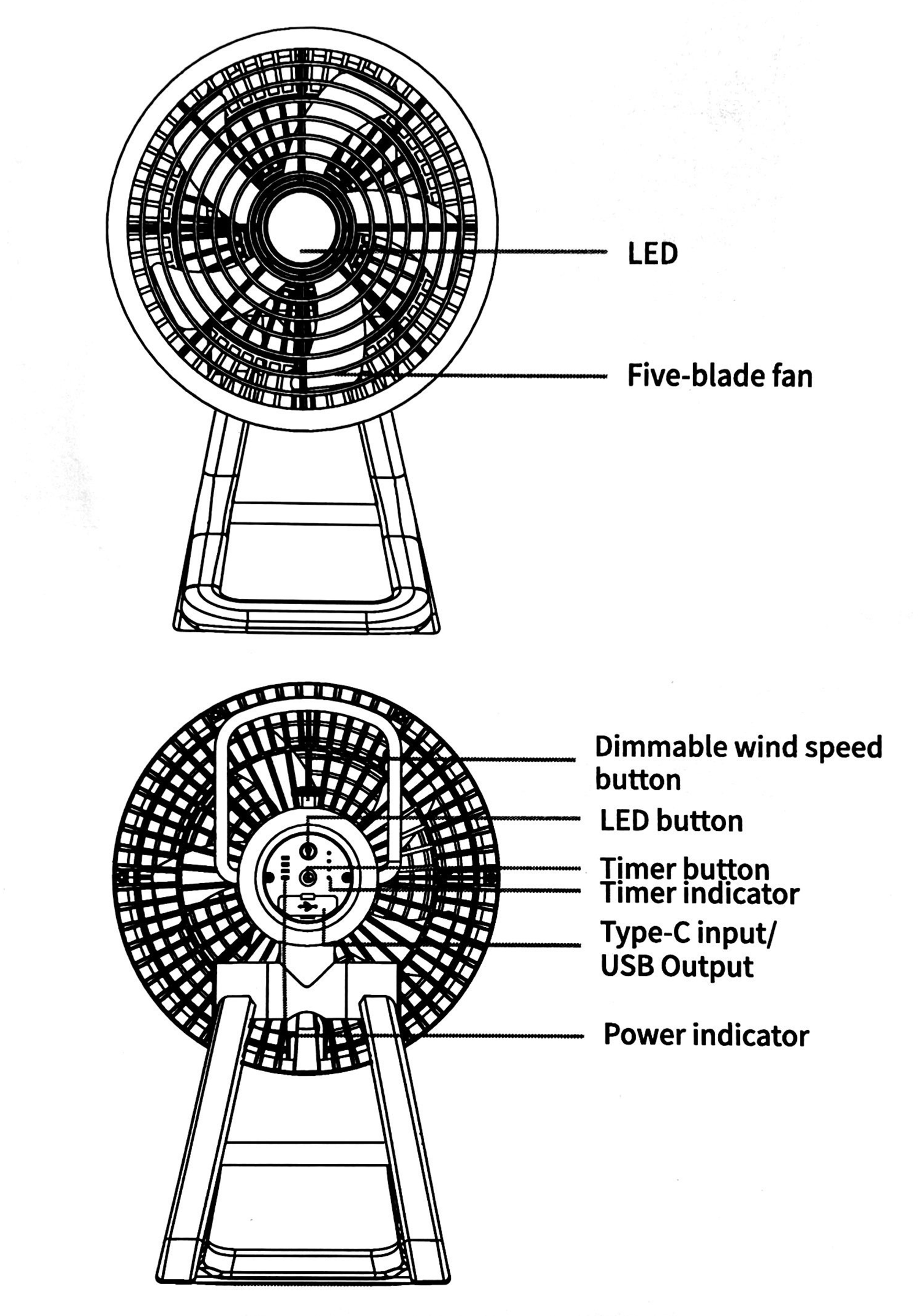 SUNREI Light Fan 2 Multi-Functional Portable Lantern & Fan – 500 Lumens