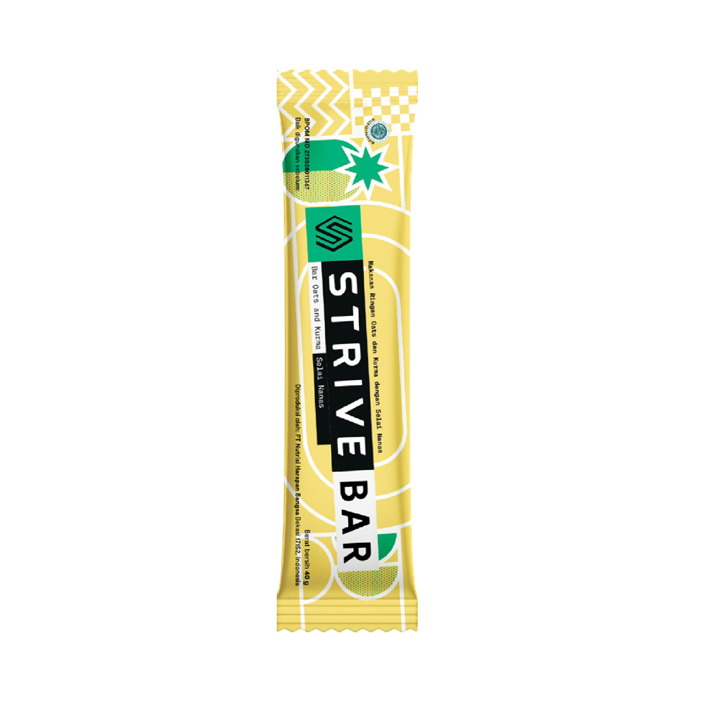 STRIVE Energy Bar 40g – Oats & Kurma Snack Bar Sports Nutrition