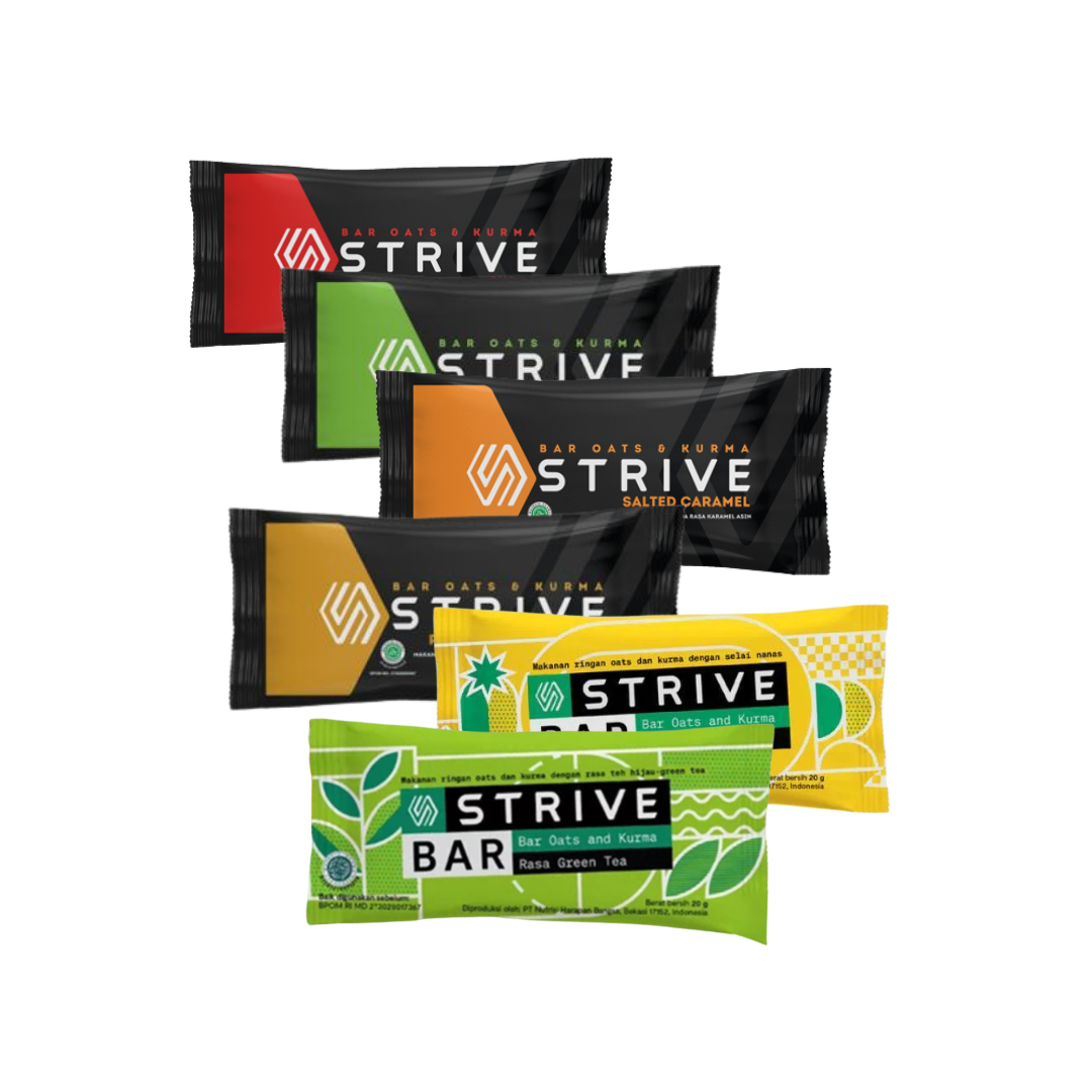 STRIVE Energy Bar Bite Size 20g – Oats & Kurma Snack Bar Sports Nutrition