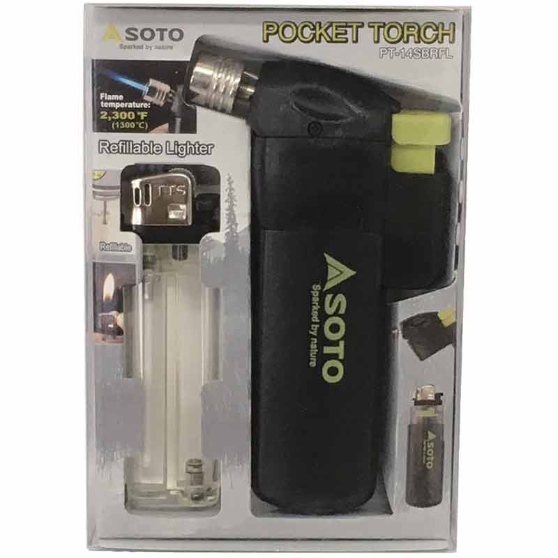 SOTO Pocket Torch – Wind-Resistant Flame Lighter Adapter