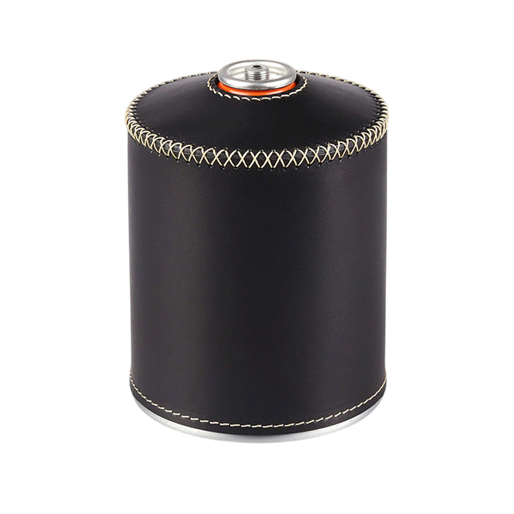 THOUS WINDS 450G Gas Canister Retro Handmade Leather Cover