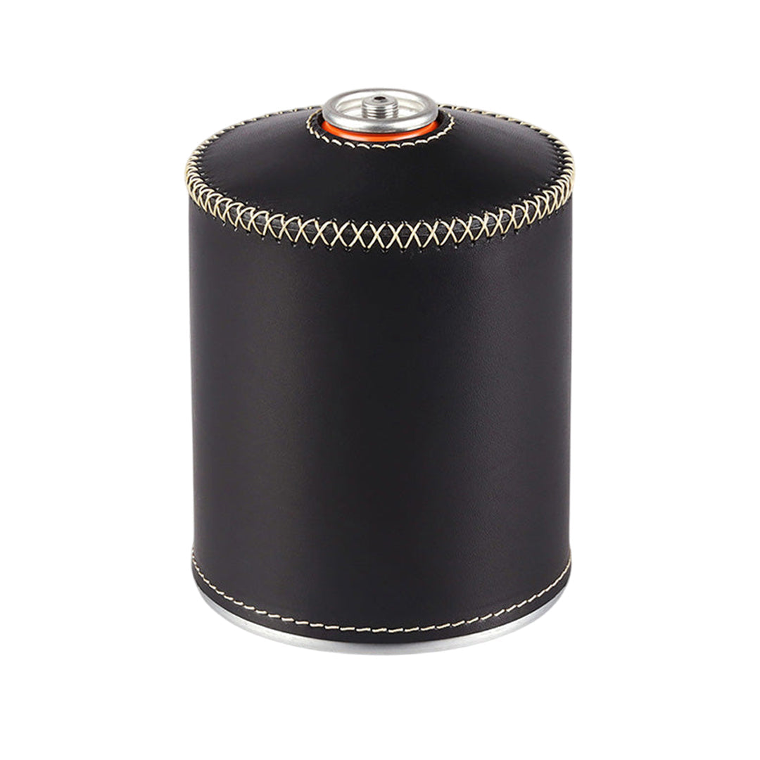 THOUS WINDS 450G Gas Canister Retro Handmade Leather Cover