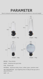 THOUS WINDS Retro Candle Light Gas Lantern – Thread Design