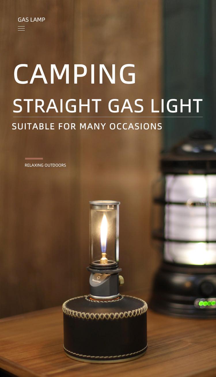 THOUS WINDS Retro Candle Light Gas Lantern - Transparent Design