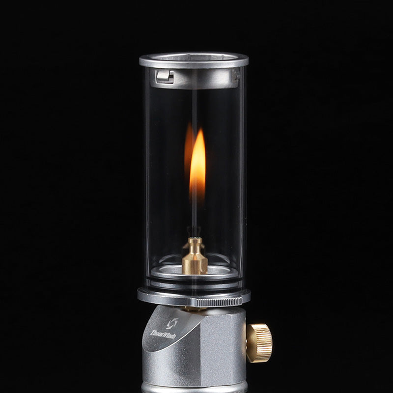 THOUS WINDS Retro Candle Light Gas Lantern - Transparent Design