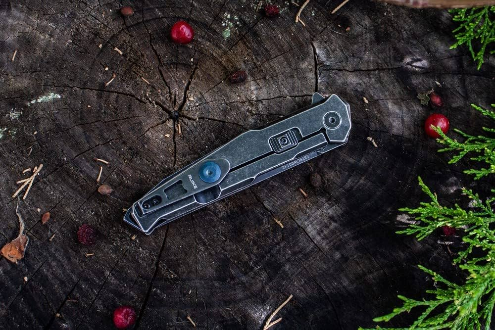 RUIKE P108-SB Stonewashed Flipper Folding Pocket Knife