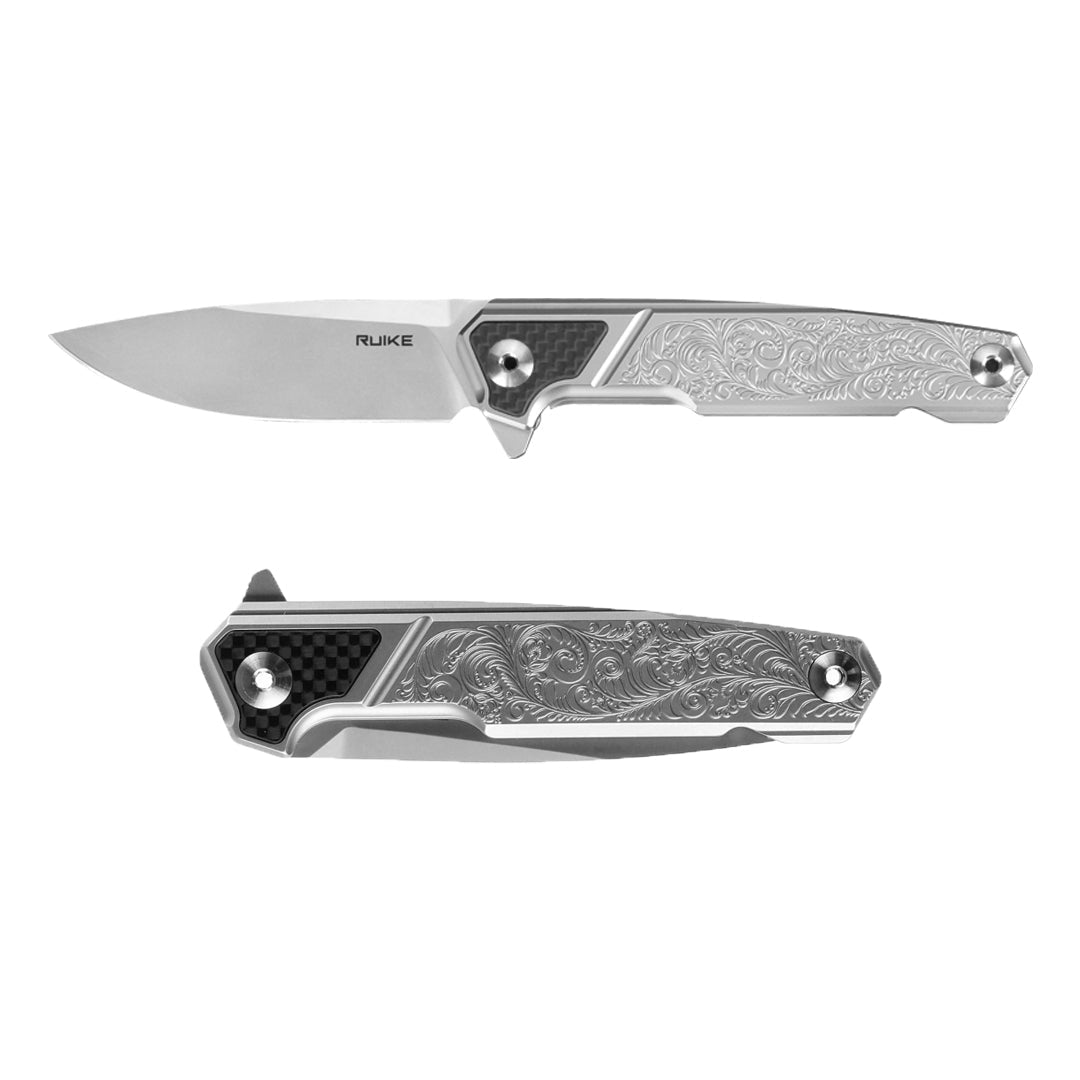 RUIKE P875-SZ Folding Knife with Carbon Fiber Inlay