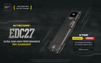 NITECORE EDC27 Ultra Slim Flashlight 3000LM