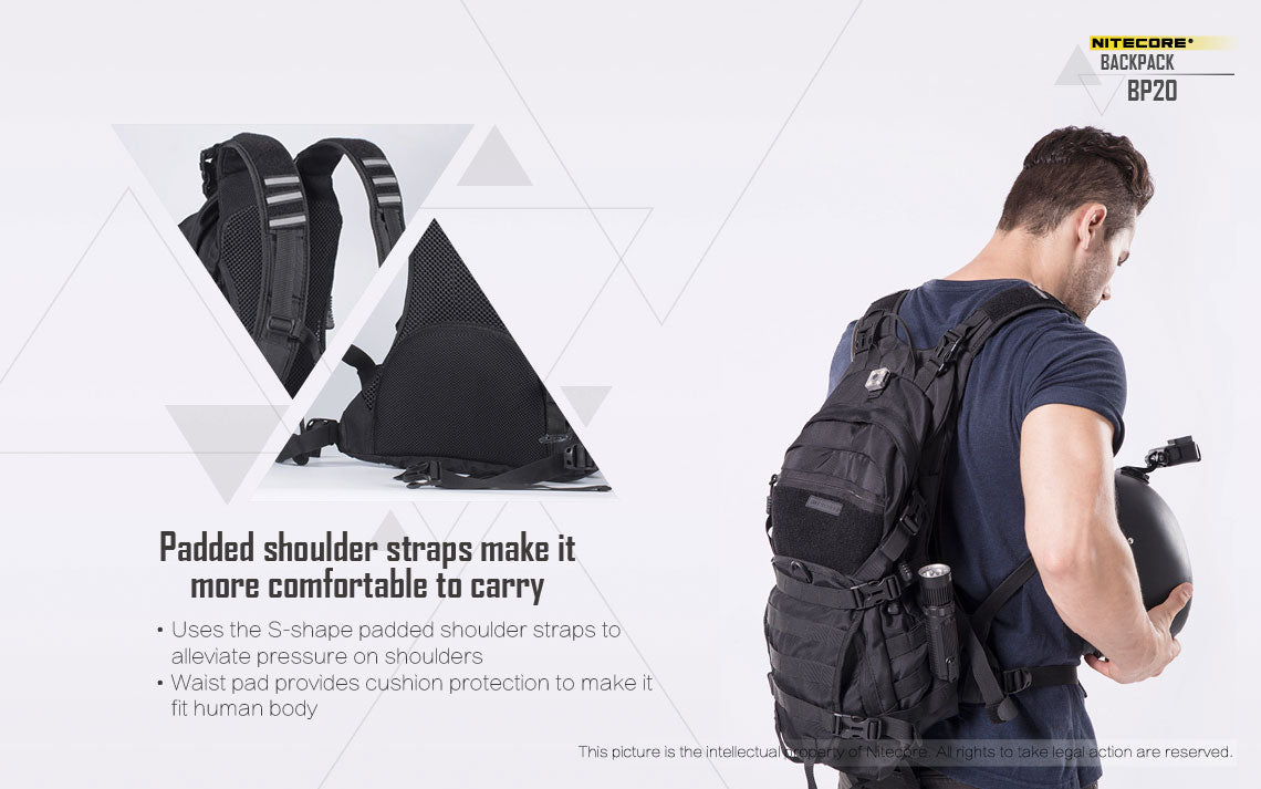 NITECORE BP20 Multi-Purpose Tactical Backpack 20L