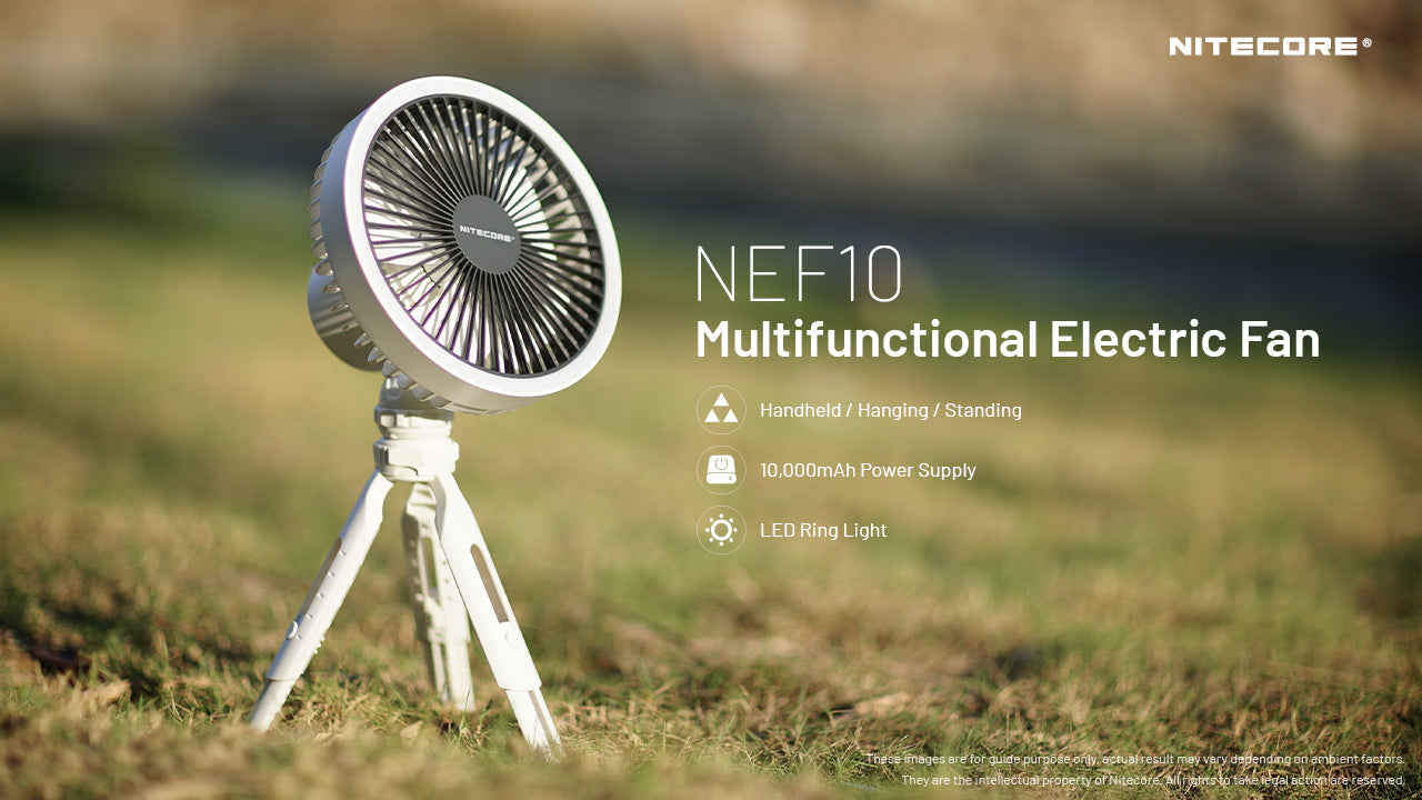 NITECORE NEF10 Multi-Purpose Portable Fan Built-in Battery 10000mAh