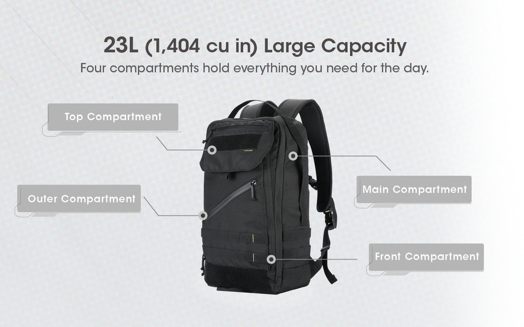 NITECORE BP23 Multi-Purpose Tactical Backpack 23L