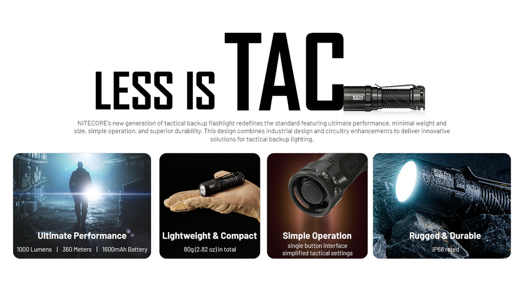 NITECORE MT1C Pro Flashlight 1000LM