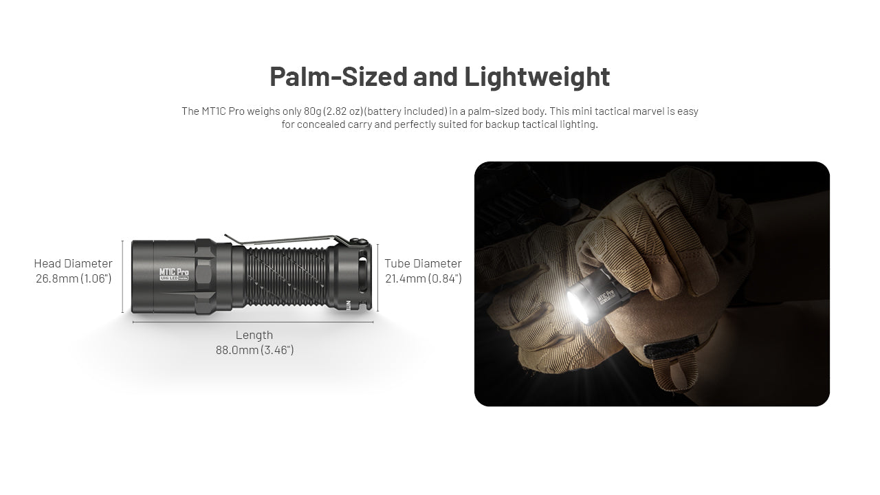 NITECORE MT1C Pro Flashlight 1000LM