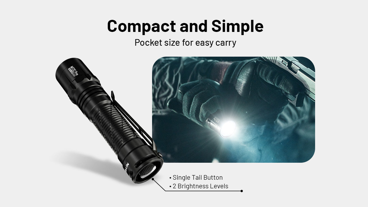 NITECORE MT2C Pro Tactical Flashlight 1800LM