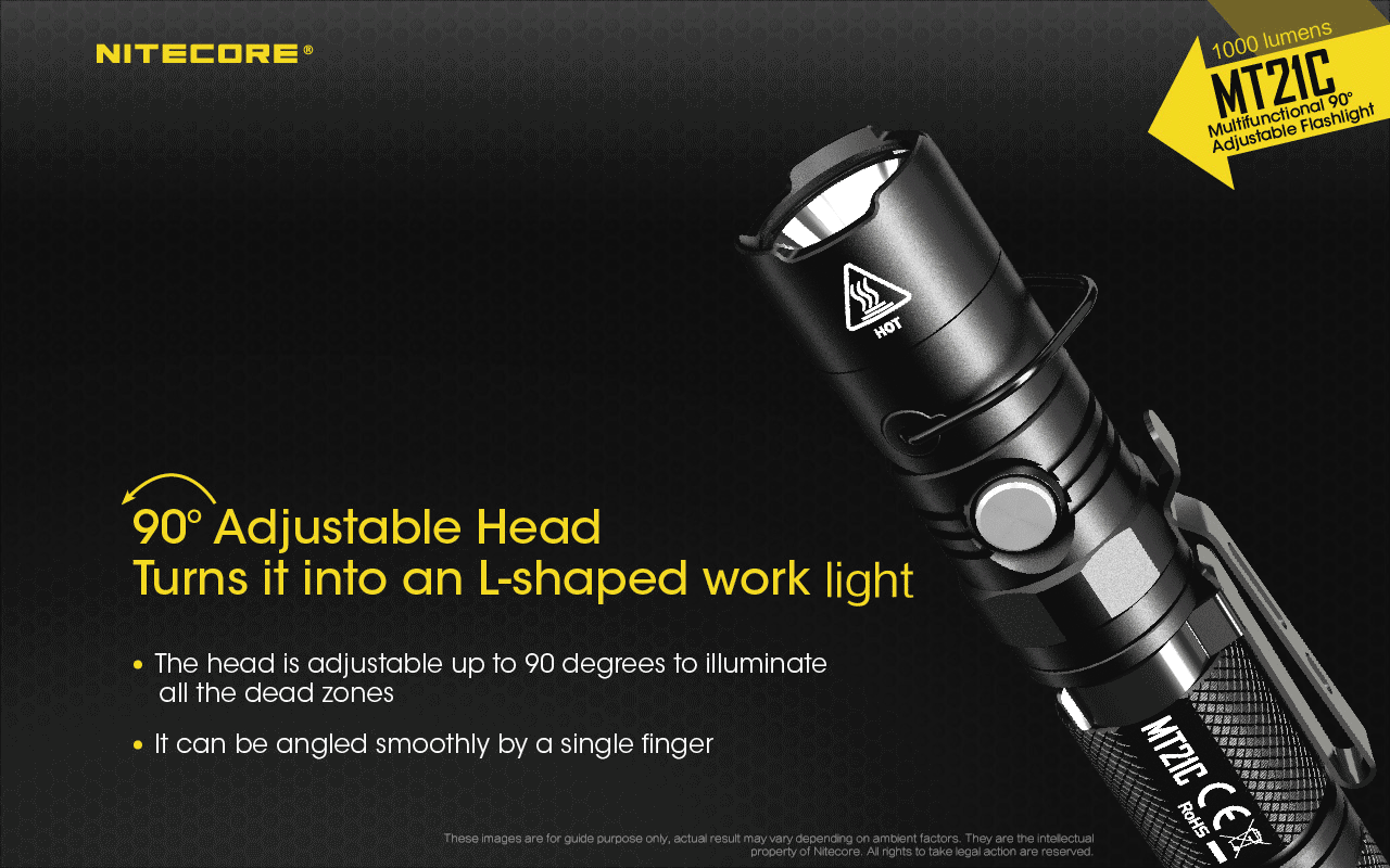 NITECORE MT21C LED Flashlight 1000LM