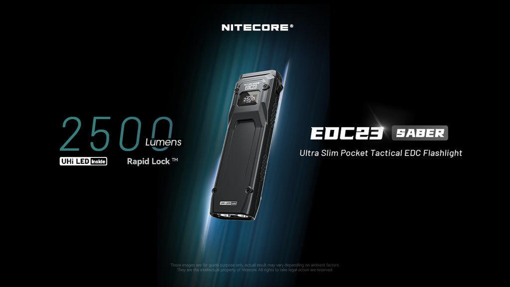 NITECORE EDC23 Ultra-Slim Flashlight 2500LM