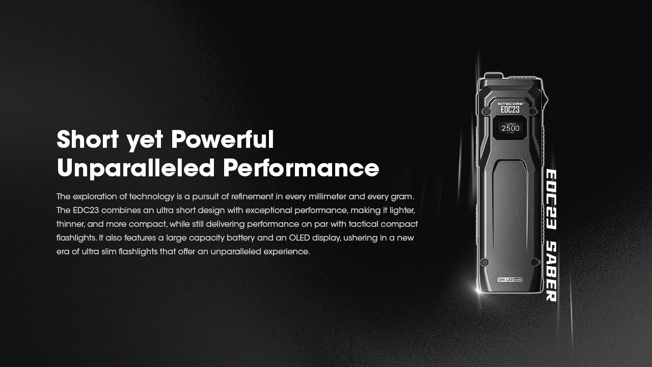 NITECORE EDC23 Ultra-Slim Flashlight 2500LM