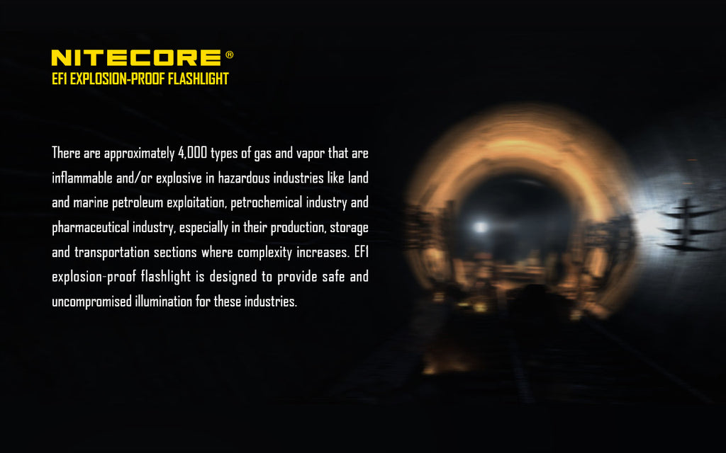NITECORE EF1 Explosion-Proof Flashlight 830LM