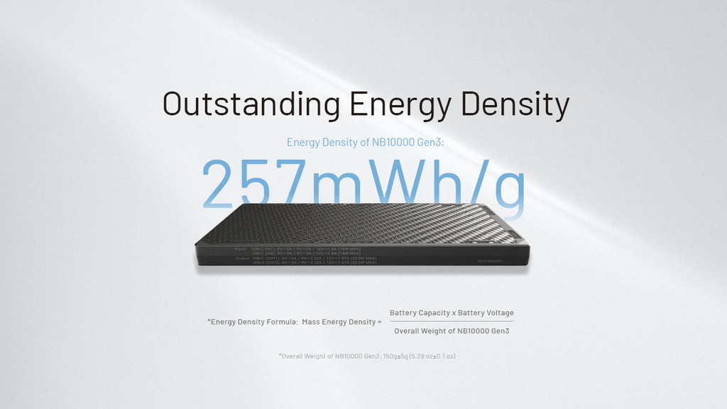 NITECORE NB10000 Gen 3 Ultra-Slim Power Bank 10000mAh