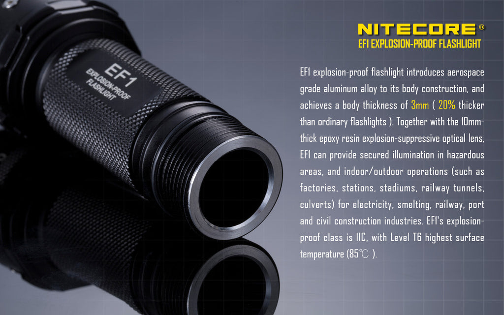 NITECORE EF1 Explosion-Proof Flashlight 830LM