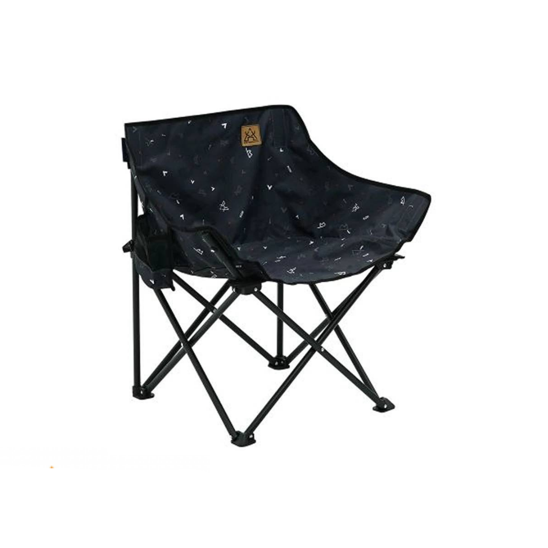 KZM Monogram Hygee Chair Black Camping Chair
